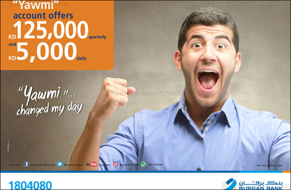 Burgan Bank announces names of the daily lucky winners of Yawmi account draw'