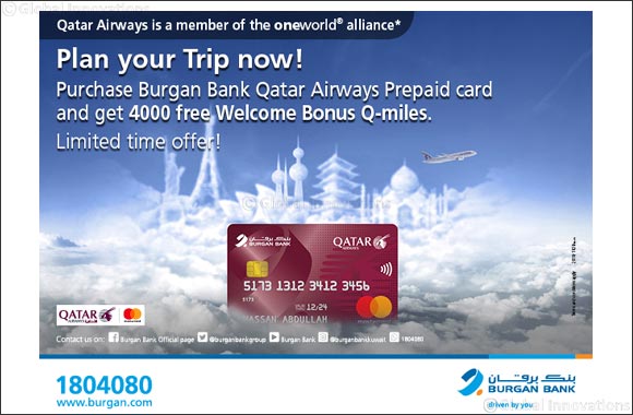 Burgan Bank Encourages Customers to Enjoy Travelling with the Exclusive Qatar Airways Prepaid Card