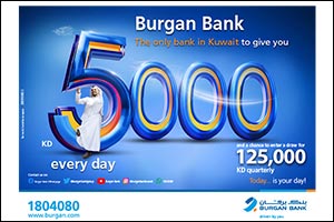 Burgan Bank Announces Names of the Daily Lucky Winners of Yawmi Account Draw--