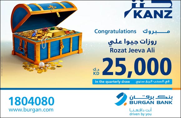.Burgan Bank Announces the Name of the Quarterly Draw Winner of Kanz Account.