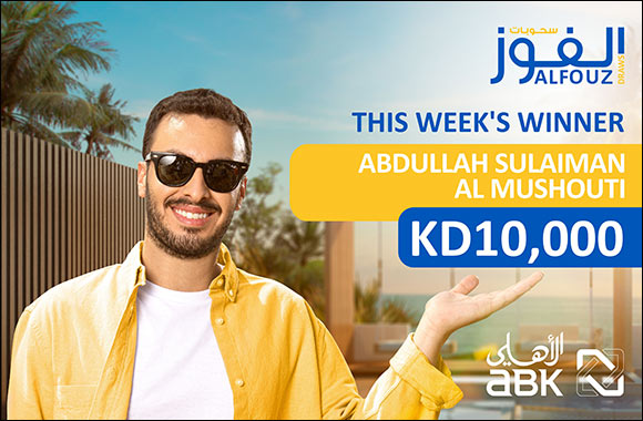 ABK Announces Abdullah Sulaiman Al Mushouti as Winner of Weekly Draw Prize of KD 10,000