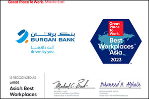 Burgan Bank Celebrated Among the Best Workplaces in Asia 2023