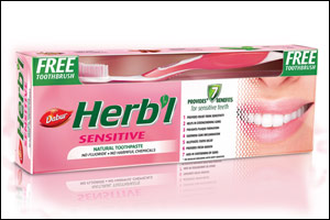Dabur Herb'l Sensitive Toothpaste's natural formula provides instant & long-lasting solution for teeth sensitivity