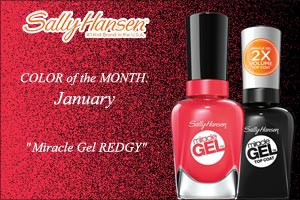 Sally Hansen Color of the Month January: Miracle Gel Redgy!