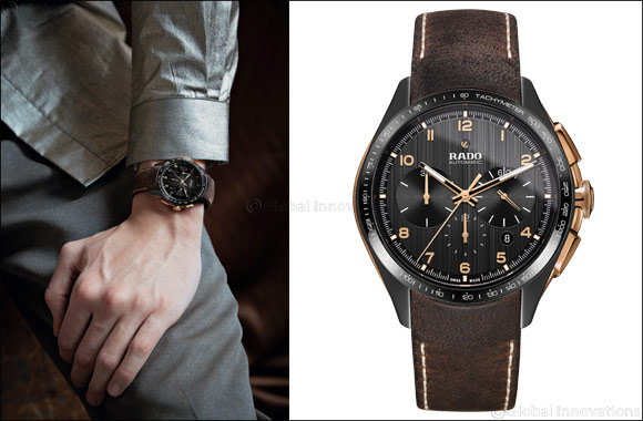 The New Rado HyperChrome Chronograph in bronze and high-tech ceramic