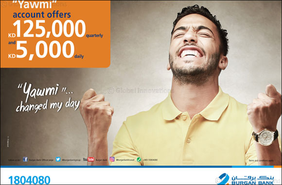 Burgan Bank announces names of the daily lucky winners of Yawmi account draw