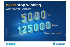 Burgan Bank announces names of the daily lucky winners of Yawmi account draw