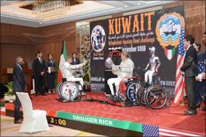 Burgan Bank and International Wheelchair Fencing Titleholder, Tareq Al-Qallaf Holds “Sabre Challenge Championship” for the First Time in Kuwait
