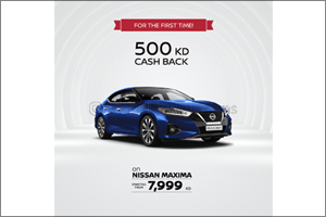 Cashback Kd 500 on Nissan Maxima Comes With an Exclusive Package Deal
