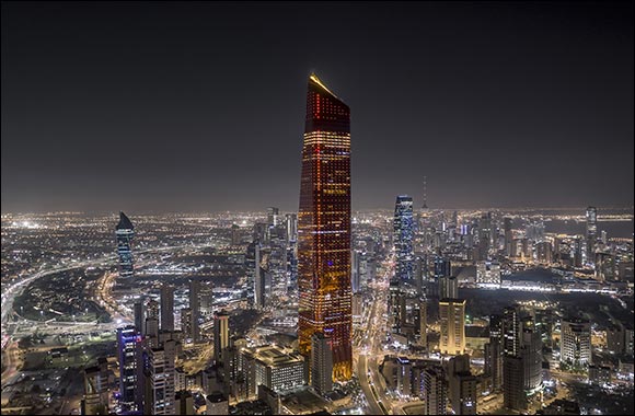 Al Hamra Business Tower Goes Orange