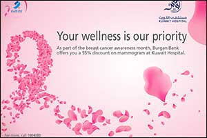 Burgan Bank Launches its Breast Cancer Awareness Month Offering in Collaboration with Kuwait Hospital