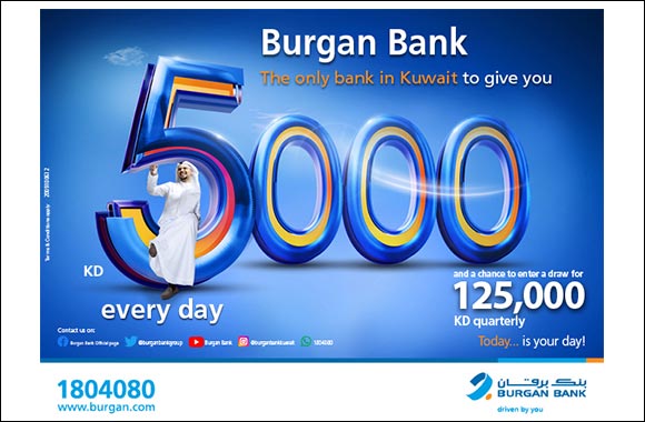 Burgan Bank Kuwait Announces names of the Daily lucky Winners of Yawmi Account Draw
