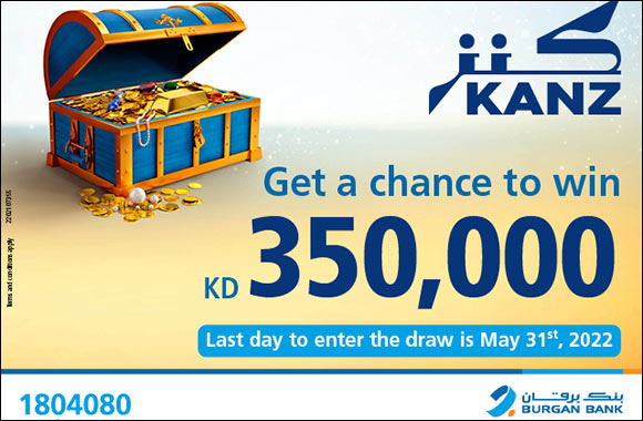 Burgan Bank to Soon Announce the KD 350,000 Winner of Kanz Account Semi-Annual Draw