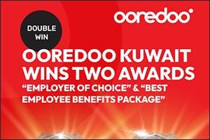 Ooredoo Kuwait Wins Two Prestigious HRM Awards: Employer of Choice & Best Employee Benefits Package
