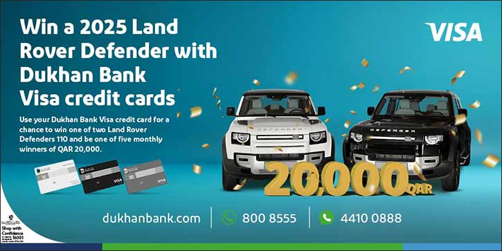 Dukhan Bank Announces Fourth Set of Winners in Land Rover Credit Card Spending Campaign