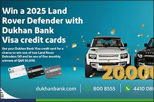 Dukhan Bank Announces Fourth Set of Winners in Land Rover Credit Card Spending Campaign