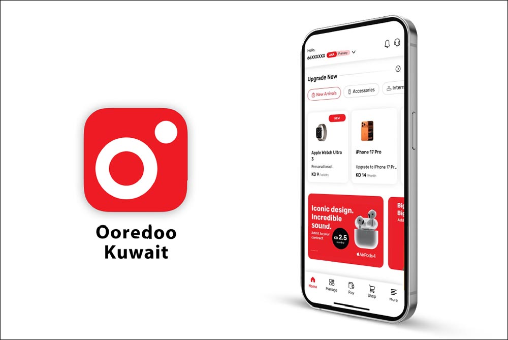 Ooredoo Kuwait launches updated digital app with faster performance and enhanced design